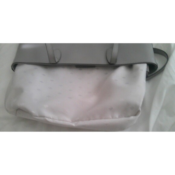 KATE SPADE Kerri Medium Zip Tote Taupe  Smooth Leather Glitter  Charm - Picture 10 of 13